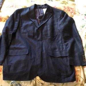Ralph Lauren Navy Linen Jacket L